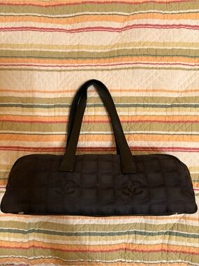 Chanel nylon travel line Black Bag
